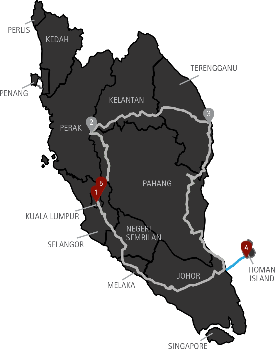 East Coast Malaysia Motorcycle Tour